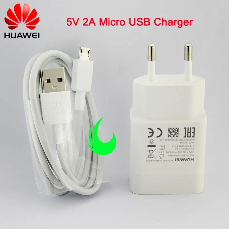 Оригинальный зарядный адаптер Huawei 5 В 2 А кабель Micro USB для передачи данных Honor 8/9 Lite