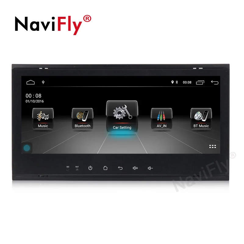 NaviFly Android9.1 32G rom 4G wifi Автомобильный мультимедийный плеер для Volkswagen VWTouareg Multivan T5(2002-2010) Автомобильный USB Радио BT RDS