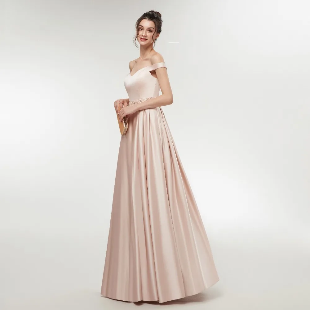 Vivian's Bridal Sweetheart Red Champagne Women Evening Dress Back V Neck Zipper Floor-length Sashes Simple Formal Party Dresses | Свадьбы