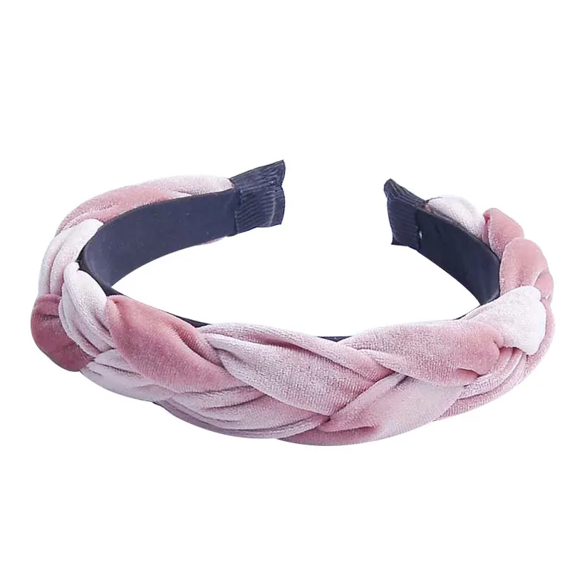 3 см в ширину Женские Простые плетеные дизайнерские резинки для волос Ретро