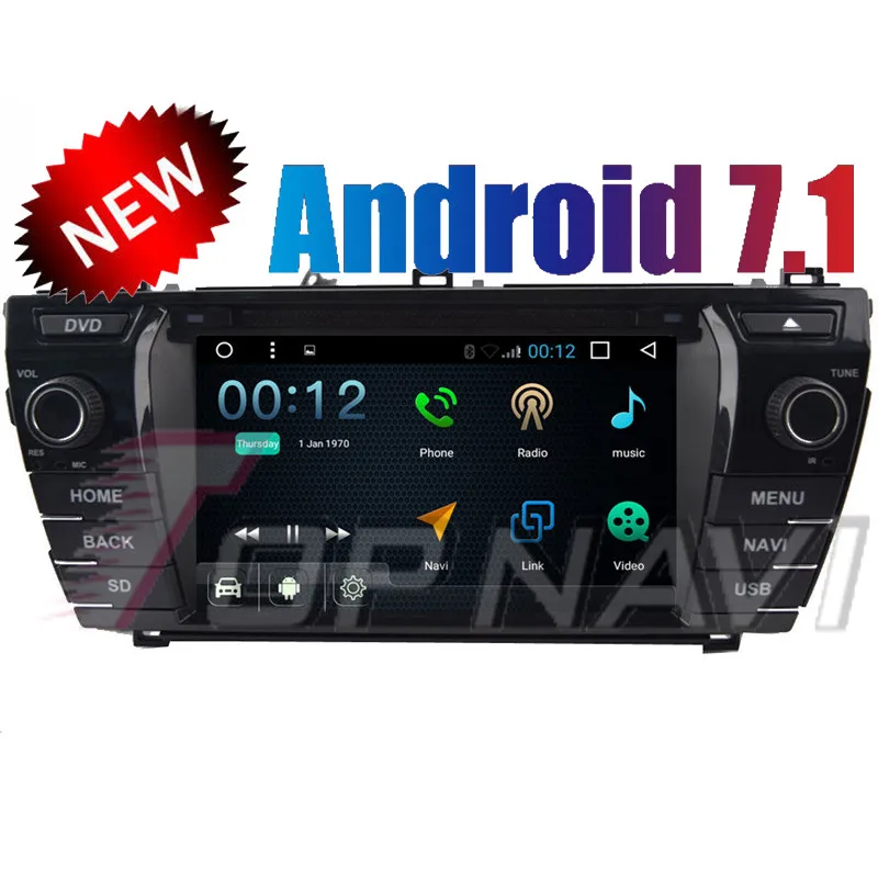 

Автомобильный GPS-навигатор Topnavi, 8 дюймов, четырехъядерный процессор, Android 7,1, Авторадио для TOYOTA Corolla 2014, DVD, мультимедиа, аудио, стерео, двойной ...