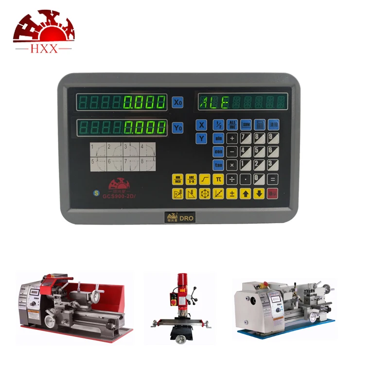 Токарный станок инструмент решетчатая линейка DRO набор 2 оси Цифровое считывание