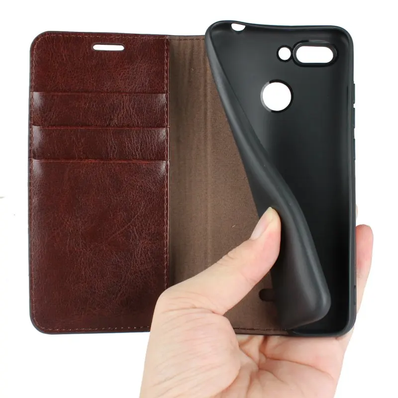 

Genuine Leather Case For Xiaomi Redmi 6 Luxury Business Wallet Cover For Xiaomi Redmi 6 Flip Bag Phone Accessory Etui Coque Case