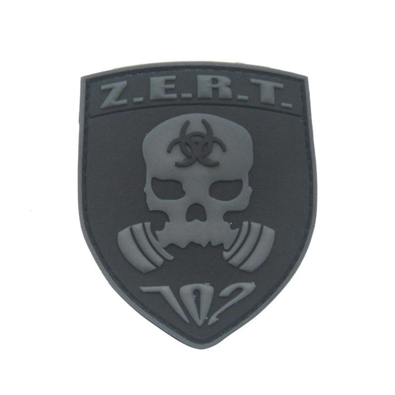 Z. E. R. T. Тактический военный боевой знак США ПВХ резиновый крюк & Петля Одежда патч