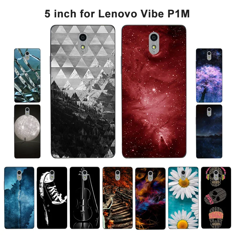 Чехлы для телефонов Lenovo Vibe P1M силиконовая защитная накладка с рисунком чехол P1Ma40