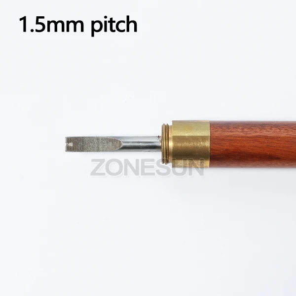 ZONESUN 1 шт 1,2 мм Leathercraft Кромкорез Skiving декоративный набор инструментов Keen для кожа, ручной работы инструменты - Цвет: 1.5mm