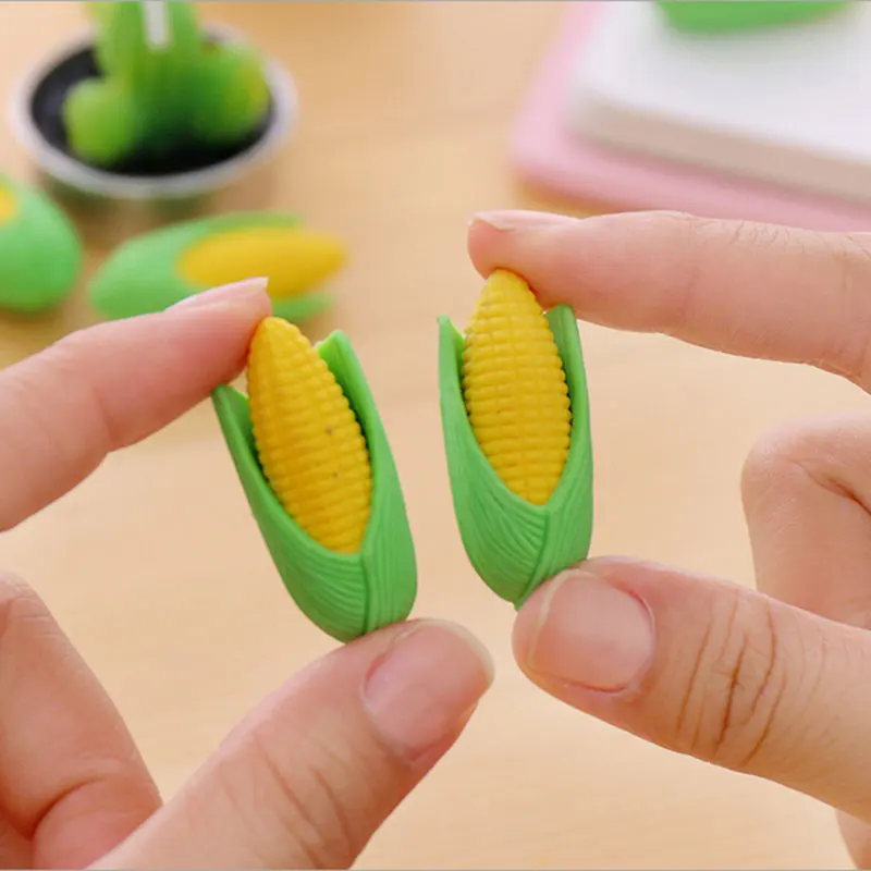 2 шт./лот ластик для моделирования кукурузы из мультфильма резиновый