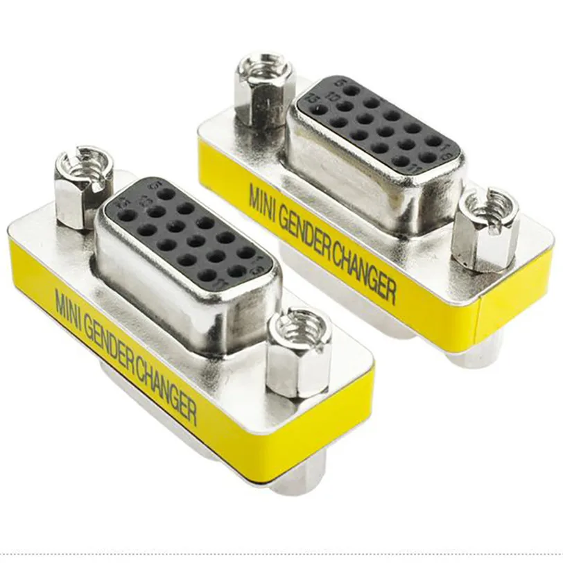 VGA /SVGA 15pin Gender Changer Adapter Female to Cable Extender Connector Jul13 Professional Factory Price Drop Shipping | Компьютеры и