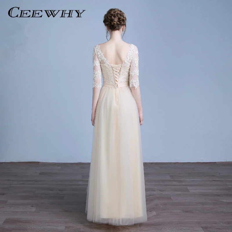 Женское длинное вечернее платье CEEWHY кружевное для матери невесты выпускного