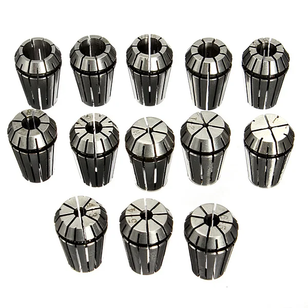 

13PCS ER20 HSS Spring Collet Set for CNC Milling Engraving Machine Lathe Tool Best Promotion