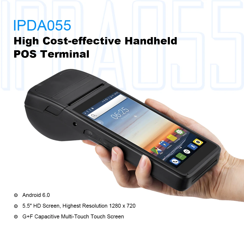 IssyzonePOS Android 6,0 PDA Themal чековый принтер ручной pos-терминал Bluetooth 4,0 Wifi 3g 1 Вт динамик камера мобильный платеж