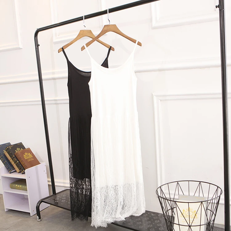 Женская кружевная Нижняя юбка из модала летняя пикантная для сна|womens full slip|full