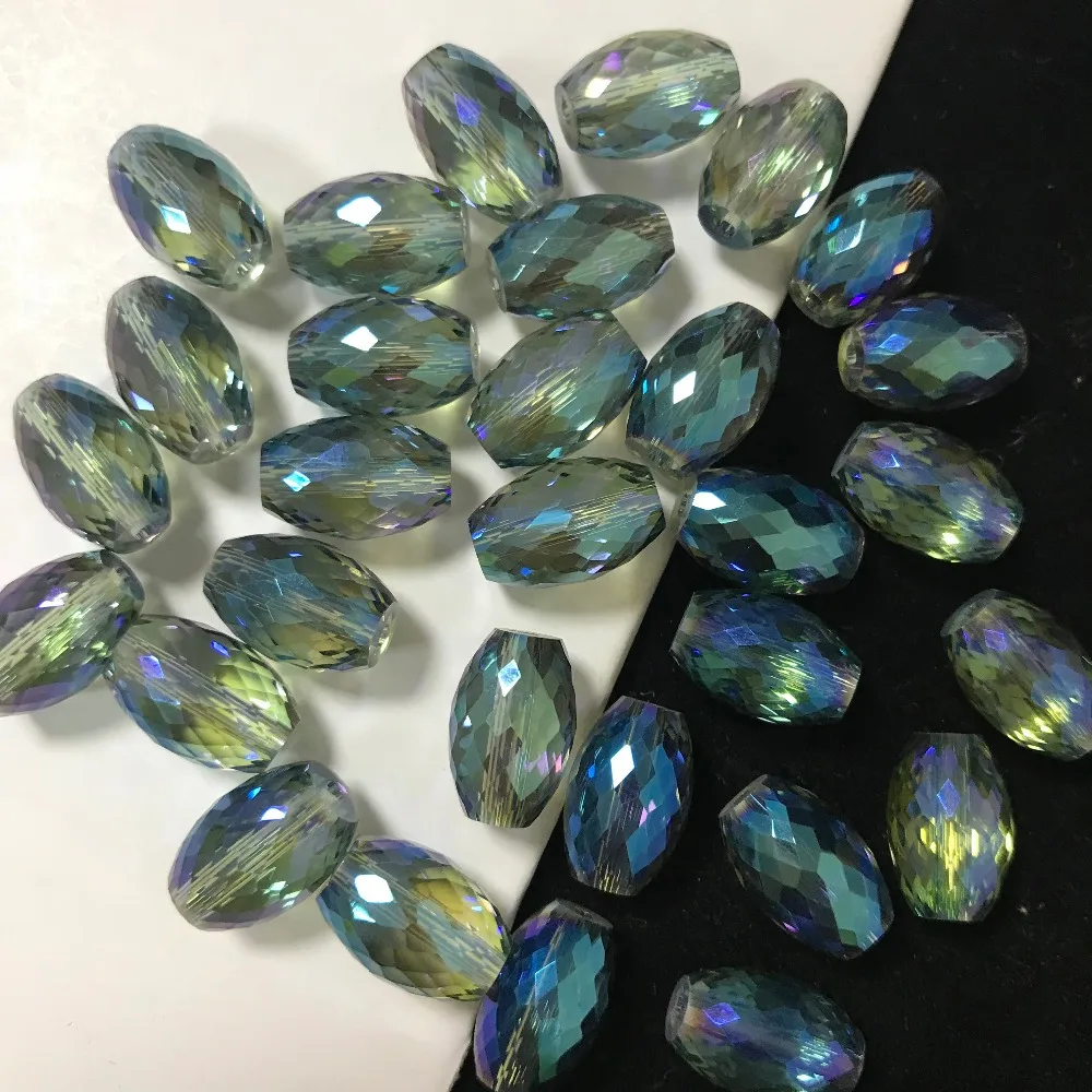 50pcs 8x12mm Drum Drop Bicone Austria Crystal beads Charm loose spacer Beads DIY Earrings necklace hadicraft bracelet jewelry | Дом и сад