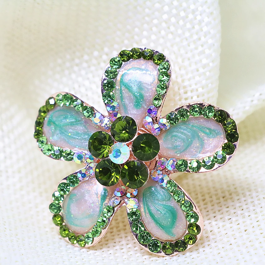 Горячая Распродажа модные простые эмалированные броши в виде цветка булавки