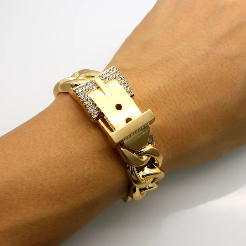 Модный женский браслет в форме ремня с пряжкой.|wide bracelet|bracelet goldgirls bracelet |