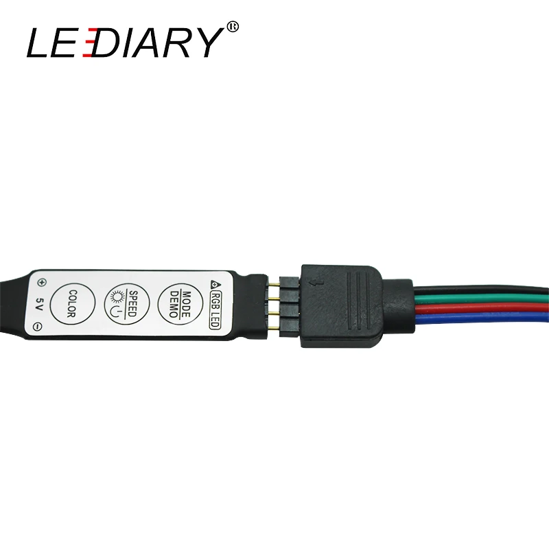 LEDIARY Светодиодная лента RGB контроллер диммер 1 м DC 5 в 3 переключателя 7 типов