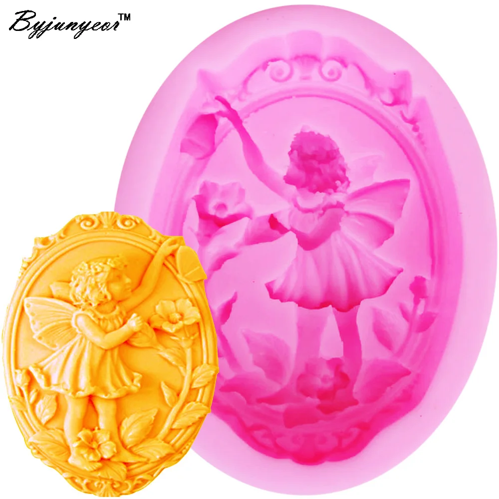 

S026 DIY Angel Girl 3D Candle Soy Wax Mould Scented Soap Mold Handmade Silicone Molds Plaster Resin Clay Making Home Decoration