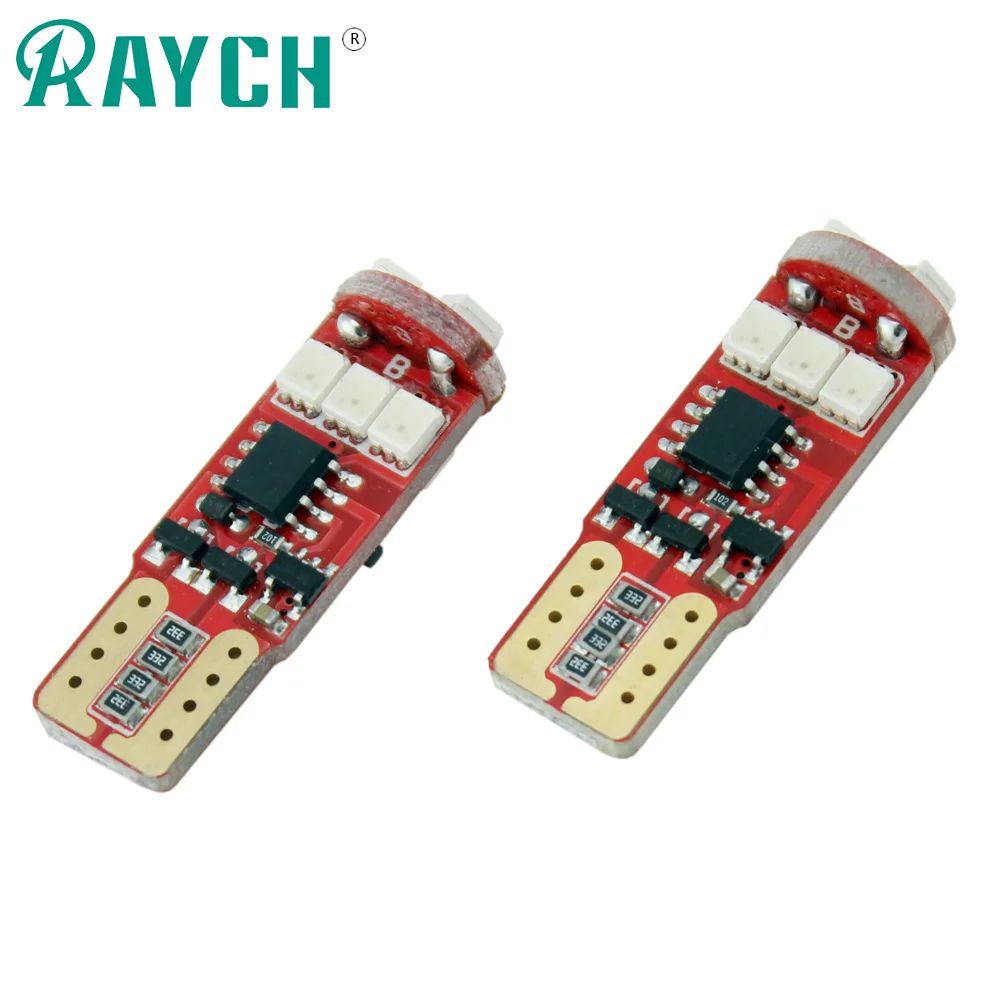 2x T10 RGB Автомобильный свет W5W 192 168 мигающая Стробоскопическая Светодиодная лампа