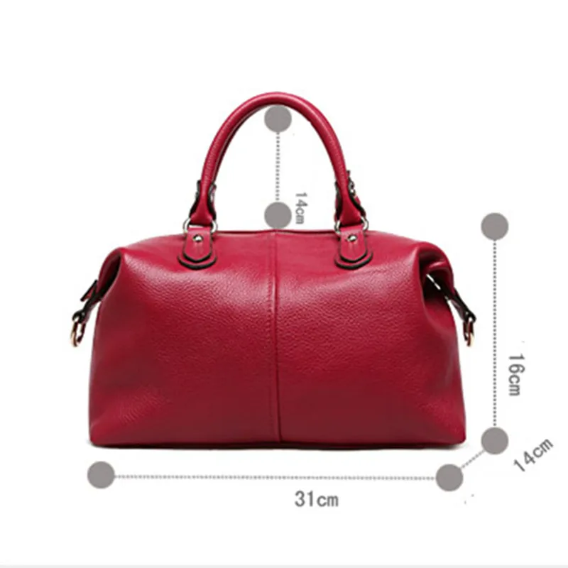 

ICEV New Simple European Fashion Rivets Genuine Leather Handbags Pillow Bags Handbags Women Famous Brands Women Leather Handbags