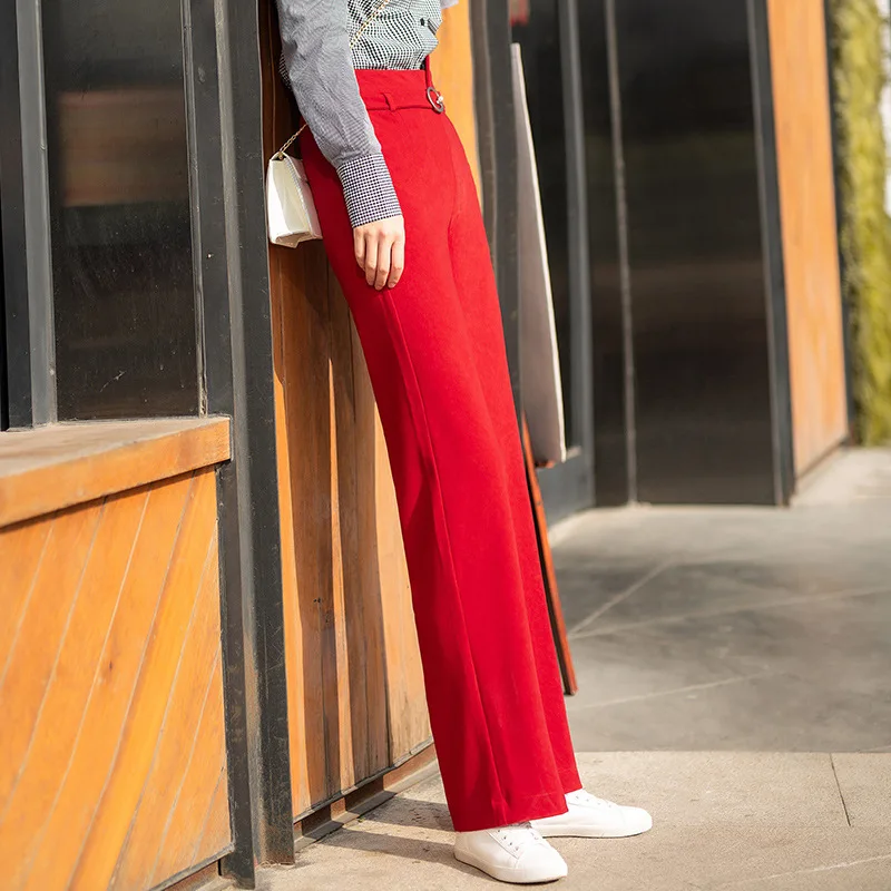 Женские модные брюки повседневные необычные высокая талия полная длина длинные