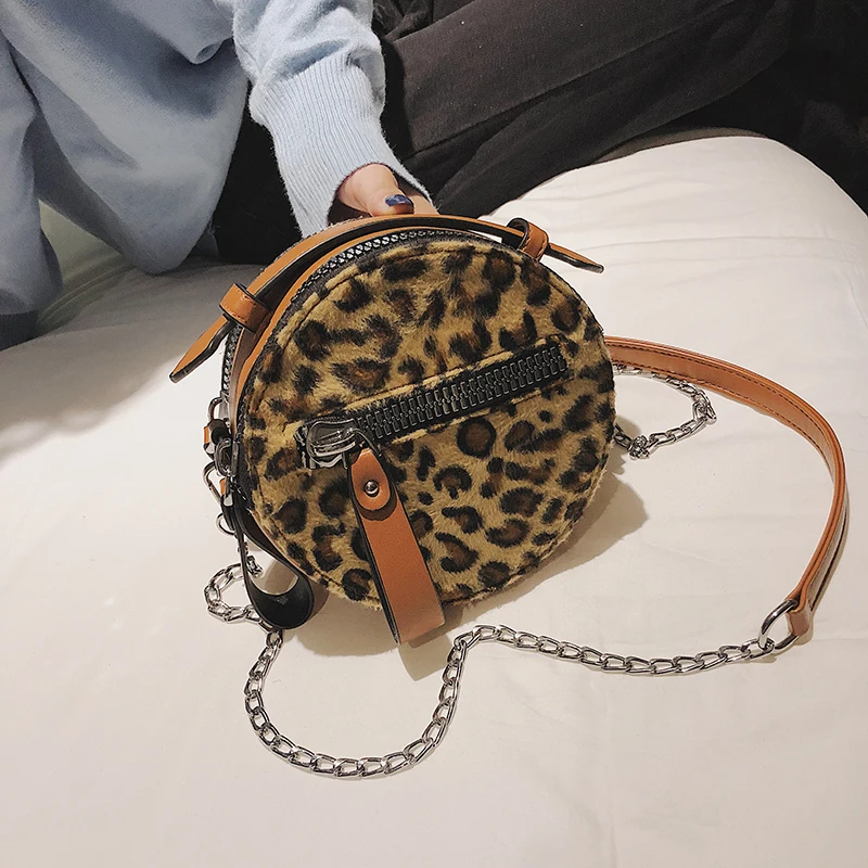 Women Leather Leopard Handbags 2018 High Quality Chains Lock Shoulder Messenger Crossbody Bag Sac A Main Bolsas Feminina | Багаж и сумки