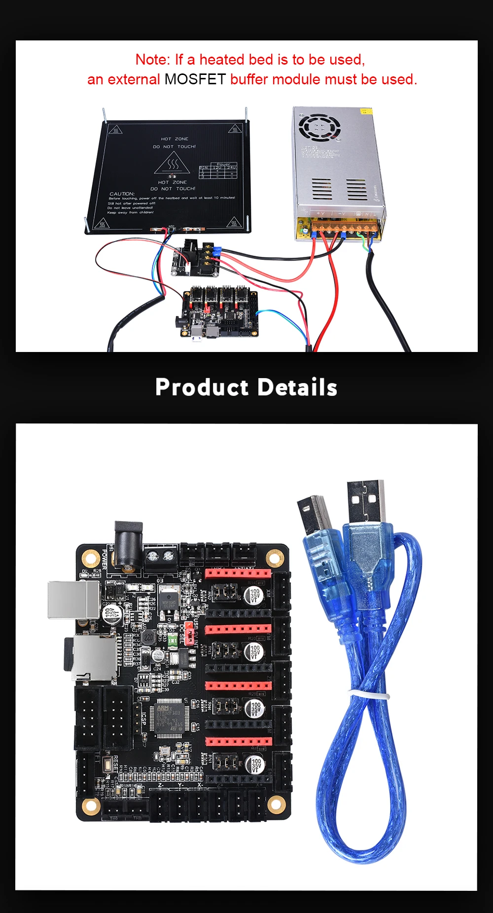 BIGTREETECH SKR мини V1.1 32 бит плата управления ARM cpu 32 бит части 3d принтера TMC2130 SPI TMC2208 A4988 Драйвер Reprap MKS GEN L