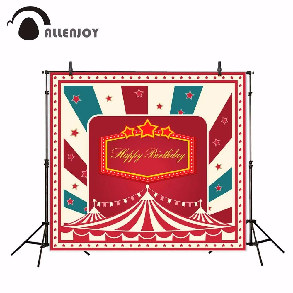 Allenjoy/детский фон для фотосъемки в стиле цирка дня рождения вечеринки полоску