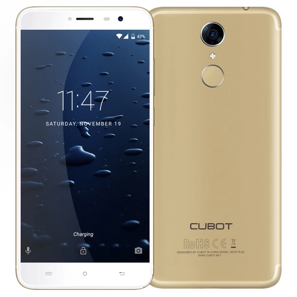 CUBOT Note Plus 5 2 ''смартфоны 3 ГБ + 32 Гб двойной 13MP отпечатков пальцев ID Android 7 0 MTK6737T
