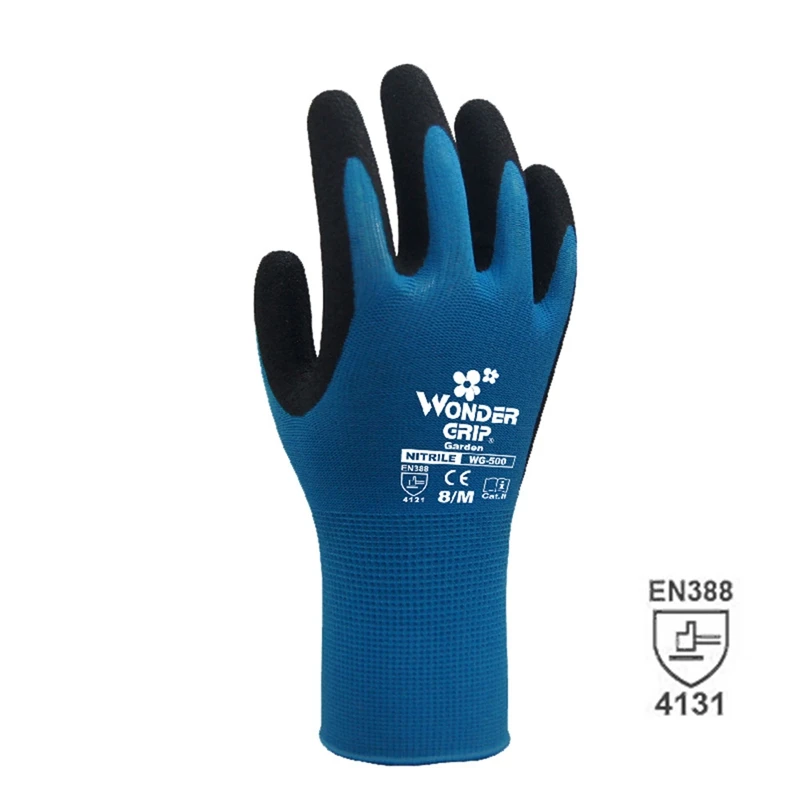 BL Wonder Grip 4131, Универсальные перчатки для садоводства, нейлоновые, для обеспечения безопасности труда, быстро легко копать и сажать - Цвет: BL