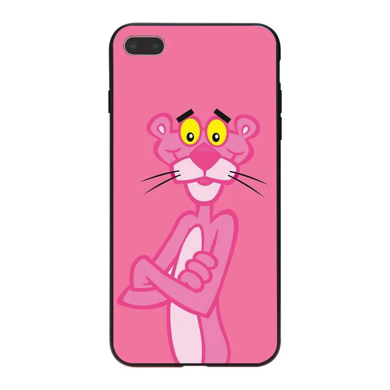 Розовый пантера много цветов Роскошный чехол для телефона iPhone 8 7 6 6S Plus X XS XR XSMax 10 5