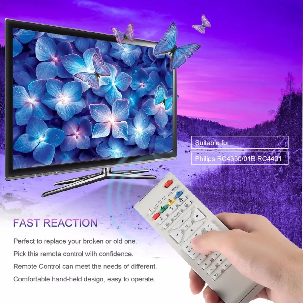 Smart tv пульт дистанционного управления для Philips RM-631 tv/DVD/AUX RC1683701/01 RC1683702-01 телевизионный пульт управления