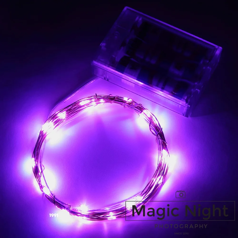Magicnight 10 футов 30 фиолетовые мини микро светодиодные Звездные огни погружные