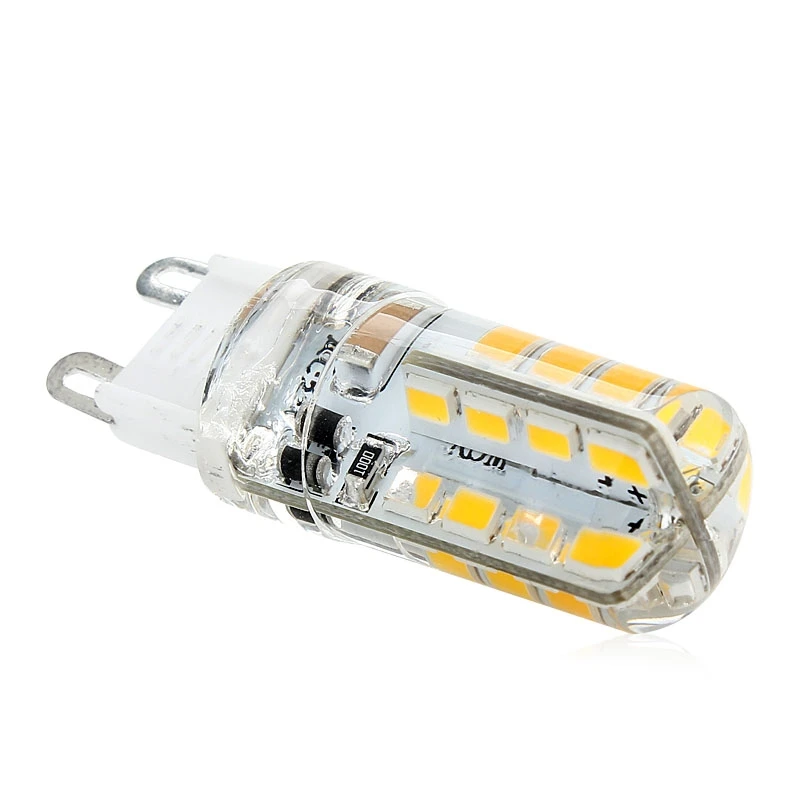 Светодиодная лампа кукуруза G9 2835 SMD теплый белый 32 светодиодная силиконовая