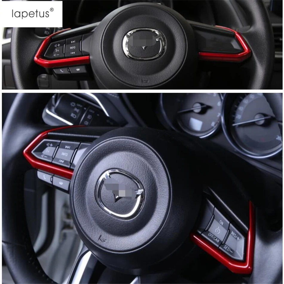 Комплект декоративных крышек на руль для Mazda 2 Demio 2015 - 2019 из АБС-пластика