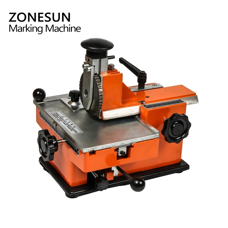 ZONESUN тиснение машина с 6 шестерней металла листовой тиснитель Руководство сталь