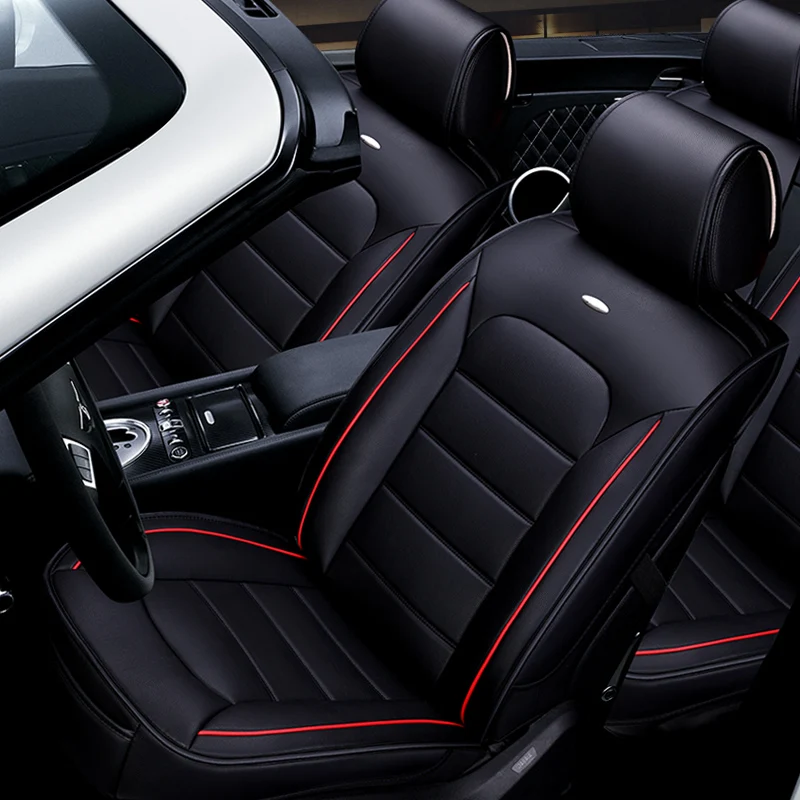 

Customization Car Seat Cover General Cushion Artificial Leather Car pad Car Styling For BMW Audi Honda Ford Nissan Sedan SUV