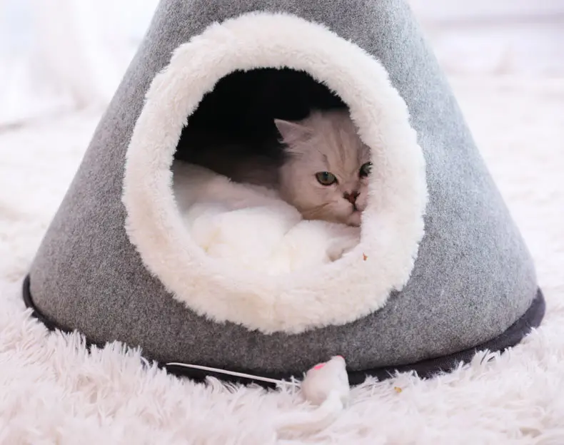 HOOPET кошка кровать щенок питомник дом кошка спальный мешок теплое гнездо высокое качество