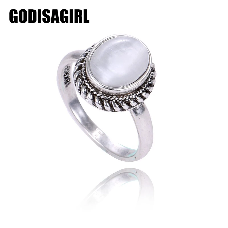 Элегантное винтажное серебряное покрытие с овальными фотокольцами для женских