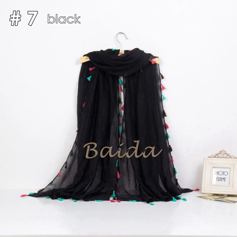 Персиковая однотонная шаль Хиджаб maxi размер шарф с четырьмя боковыми цветными