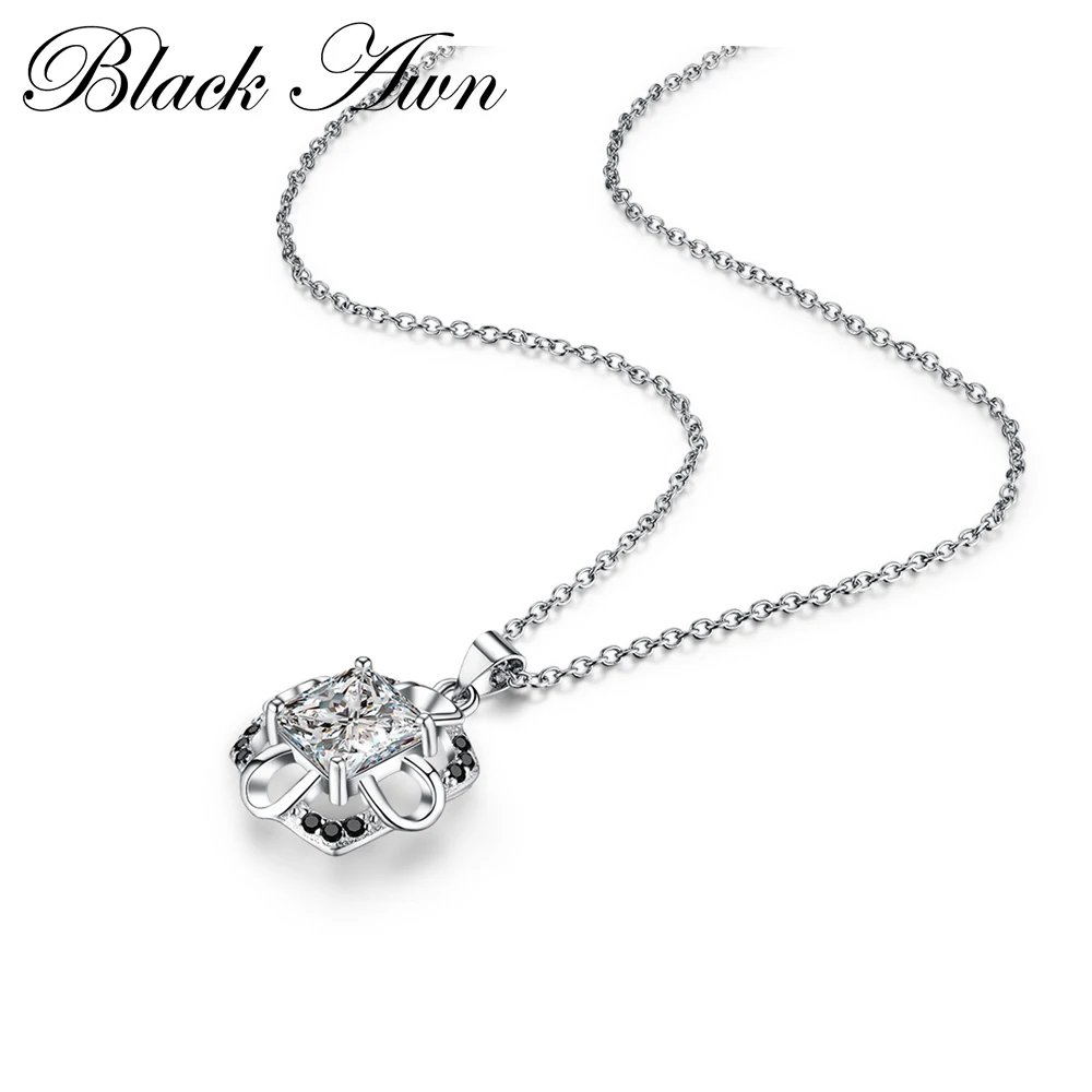 Женское ожерелье из серебра 3 8 пробы 100% г|silver 925 jewelry pendants|pendant necklacenecklace pendant women |