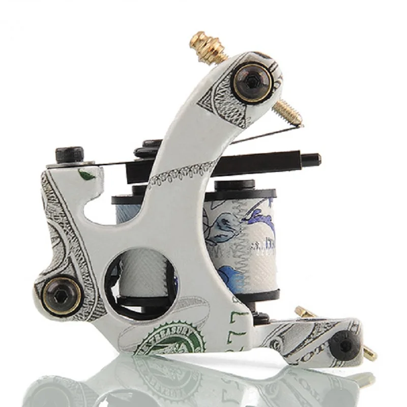 2015 Brand New Easy Use 10 Wrap Coils Steel Entry Level Beginner Tattoo Machine Gun Set Shader Body Art Hot Sale | Красота и здоровье