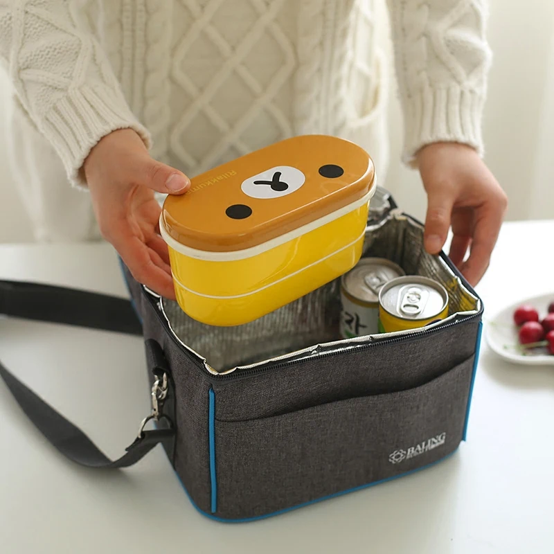 Hylhexyr теплоизоляционная сумка-холодильник для ланча, для пикника, Bento Box, контейнер для сохранения свежести, упаковка для льда, сумки-термосы для еды, фруктов, сумка для еды