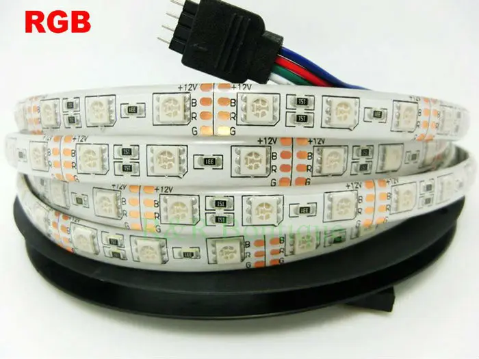 Водонепроницаемая светодиодная лента SMD 5050 RGB IP65 12 В постоянного тока 5 м гибкая 60