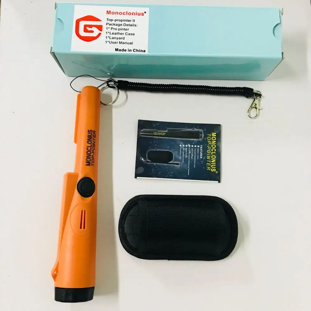 8CM Detection Orange Черный контактный указатель промышленный металлоискатель ручной детектор металла золота - Цвет: 8CM Detection Orange