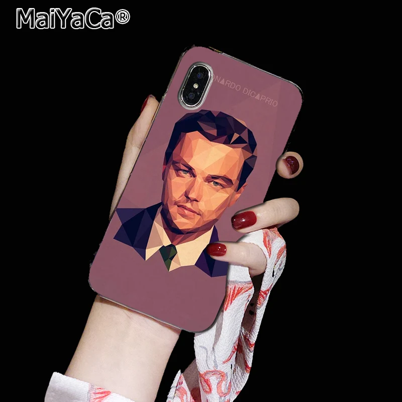 MaiYaCa leonardo dicaprio Back phone Cover Soft TPU Cases for iPhone 8 7 6 6S Plus X XS max 10 5 5S SE XR Coque Shell