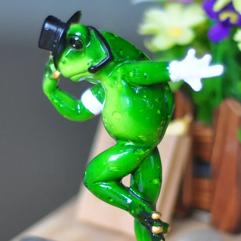 Лягушка миниатюрное украшение 2017 новые Забавные 3D креативные предметы мебели MJ