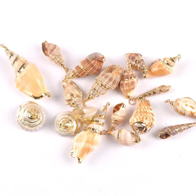 8 дизайн натуральный выдолбленный спиральный корпус позолоченный для DIY ручной