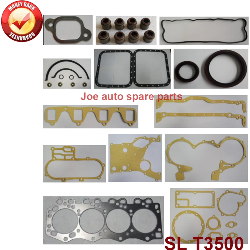 SL полный комплект прокладок двигателя для Mazda Titan 2ton truck/T3500T 3455cc 3.5D 1990 SL01 99 100