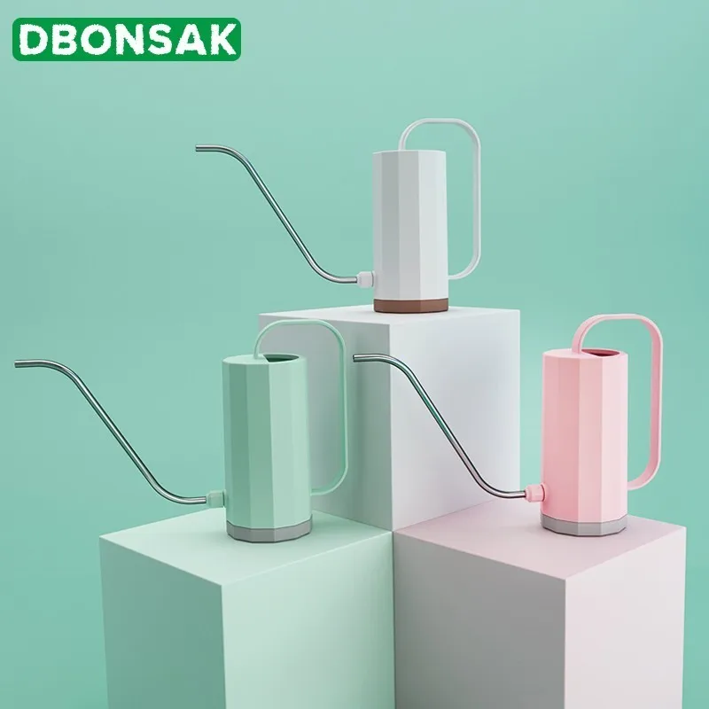 1.2L нержавеющая сталь длинный рот Лейка Сад посадки спринклер горшок цветы садовый распылитель инструменты пластиковый полив чайник