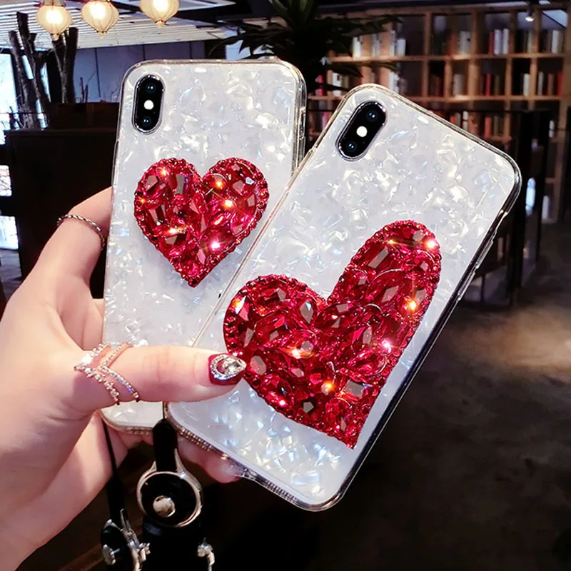 Мягкий чехол для телефона iPhone 12 Mini 11 Pro Max 8 7 6S 6 Plus X XS MAX XR SE 2020 чехлы Алмазный с